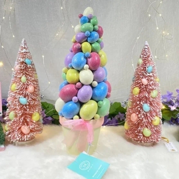 MARTHA Stewart Spring Potted Topiary Tree Centerpiece Easter Eggs Decorative 16" - Picture 5 of 6